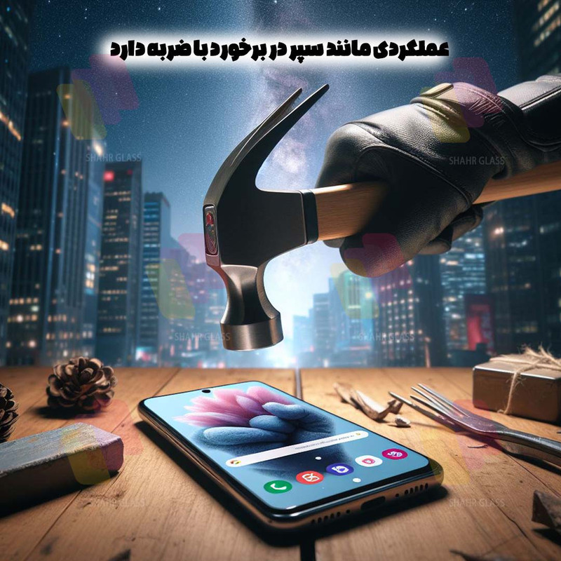 محافظ صفحه نمایش شهر گلس مدل AIRNABKSH مناسب برای گوشی موبایل موتورولا Moto G13 به همراه محافظ پشت گوشی