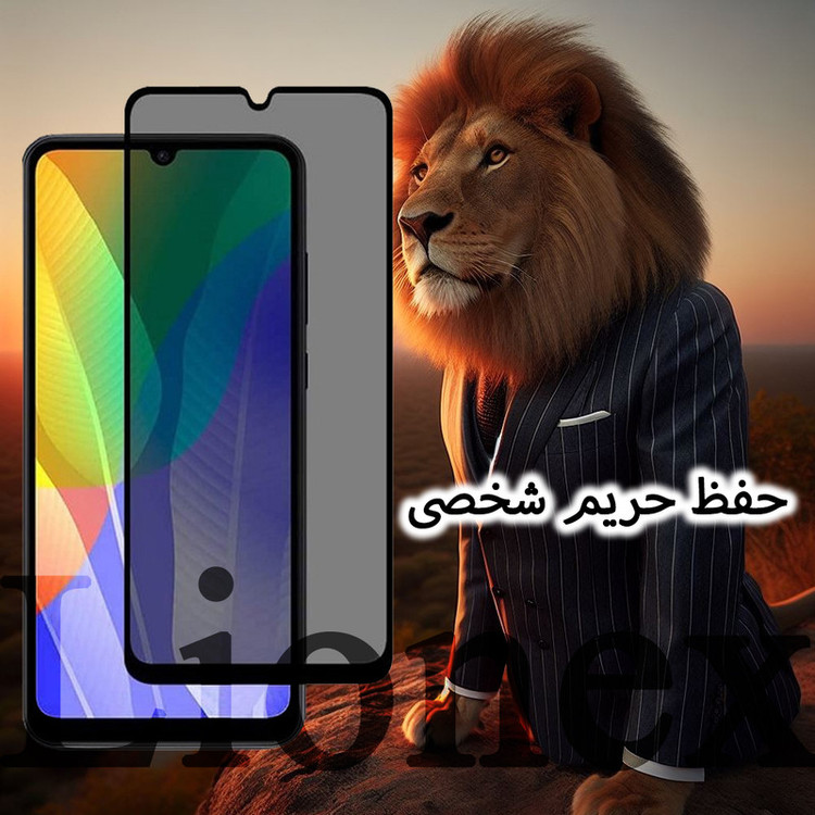 محافظ صفحه نمایش سرامیکی حریم شخصی لایونکس مدل SLPRICRLI مناسب برای گوشی موبایل شیائومی Poco M4 Pro 4G / Poco M5s