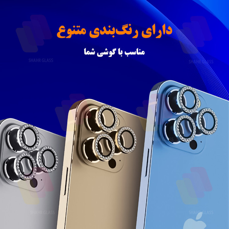 محافظ لنز دوربین شهر گلس مدل NRIS20 مناسب برای گوشی موبایل شیائومی Poco M6 Pro 4G