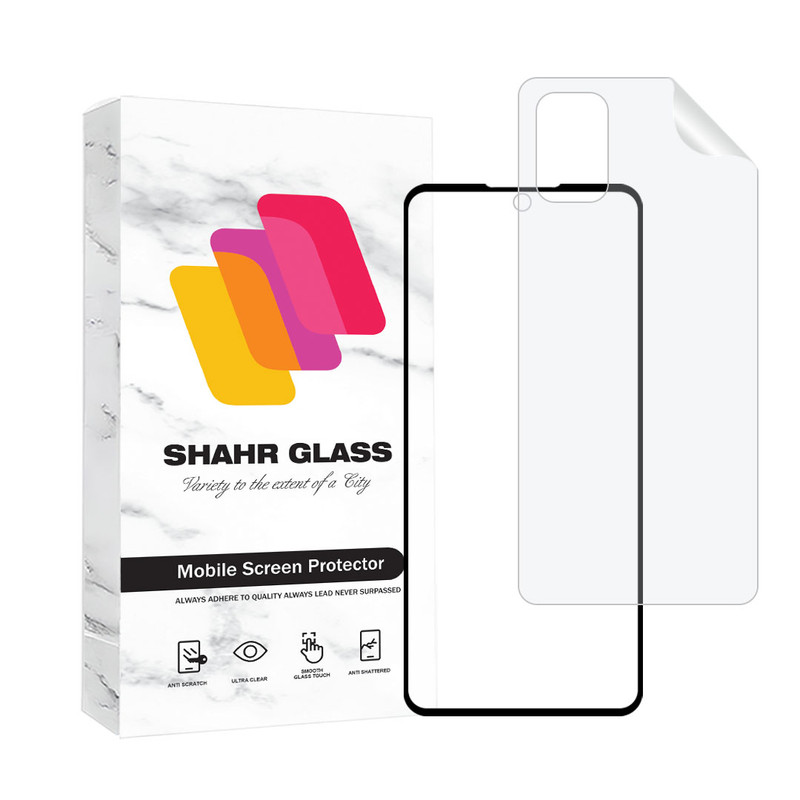 محافظ صفحه نمایش مات شهر گلس مدل MCERAMNANOSH مناسب برای گوشی موبایل سامسونگ Galaxy M51 به همراه محافظ پشت گوشی
