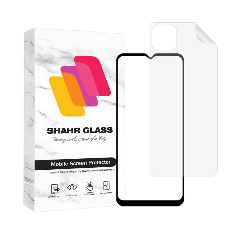 محافظ صفحه نمایش مات شهر گلس مدل MCERAMNANOSH مناسب برای گوشی موبایل سامسونگ Galaxy A22 5G به همراه محافظ پشت گوشی