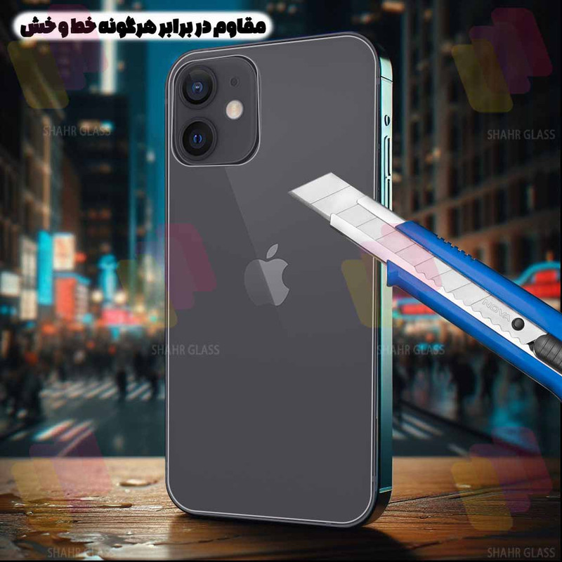 محافظ صفحه نمایش حریم شخصی شهر گلس مدل FULLPRIVNANOSH مناسب برای گوشی موبایل اپل iPhone 6s Plus / 6 Plus به همراه محافظ پشت گوشی