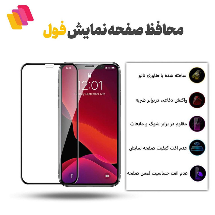 محافظ صفحه نمایش شهر گلس مدل FULPLUSSH مناسب برای گوشی موبایل شیائومی Redmi Note 12 Pro 4G