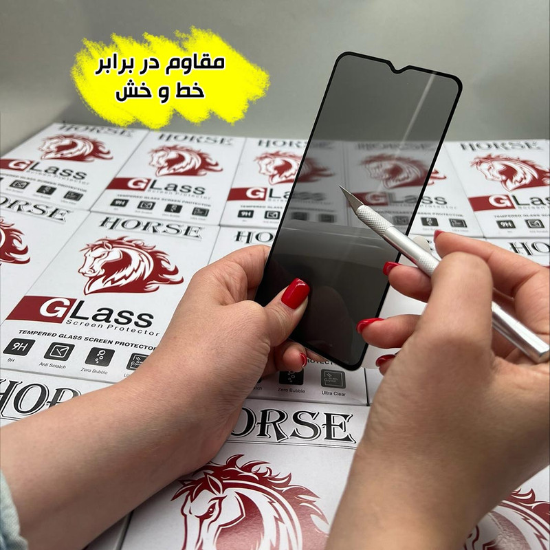 محافظ صفحه نمایش حریم شخصی هورس مدل FHLPRVCHRN مناسب برای گوشی موبایل شیائومی Redmi Note 9 / Note 9T