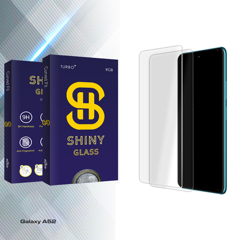 محافظ صفحه نمایش شیشه ای آتوچبو مدل Shiny Glass مناسب برای گوشی موبایل سامسونگ Galaxy A52 بسته دو عددی