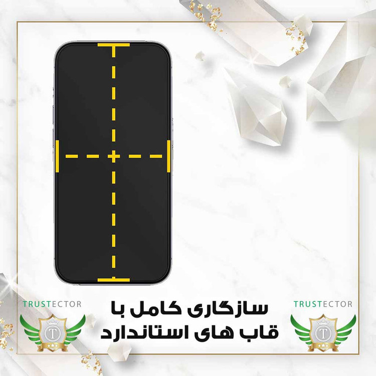 محافظ صفحه نمایش حریم شخصی تراستکتور مدل PRIVFULLT مناسب برای گوشی موبایل سامسونگ Galaxy A51 4G/A51 5G/A524G/A525G/A52s 5G/A53/M31s/S20 FE /S20 FE 5G/S20 FE 2022