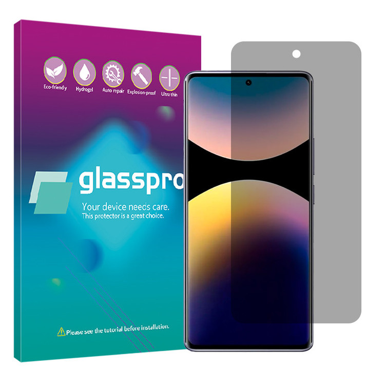 محافظ صفحه نمایش حریم شخصی گلس پرو مدل Resistant مناسب برای گوشی موبایل شیائومی Redmi Note 14 Pro Plus 5G