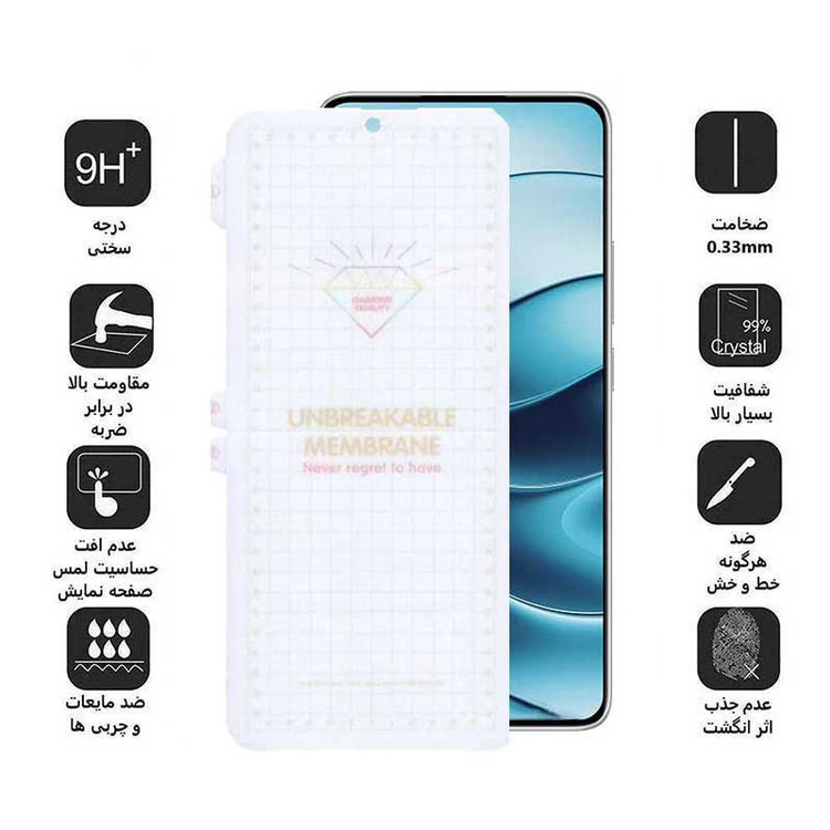 محافظ صفحه نمایش بوف مدل Hydrogel مناسب برای گوشی موبایل شیائومی Redmi Note 14 / Note 14 Pro / Note 14 Pro Plus / Mi 12 Pro