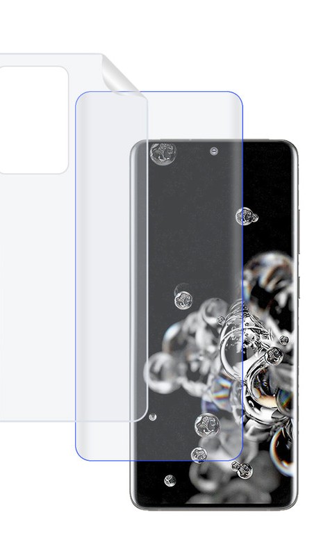 محافظ صفحه نمایش تراستکتور مدل UVNANOMTBT مناسب برای گوشی موبایل سامسونگ Galaxy S20 Ultra 4G / S20 Ultra 5G به همراه محافظ پشت گوشی