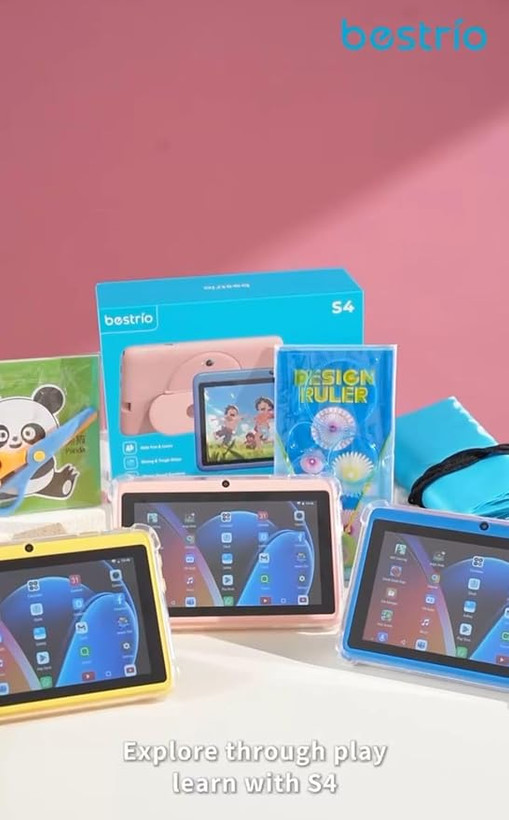 تبلت کودک 7اینج 128 گیگ رام 4+4 مدل Tablet bestrio S4