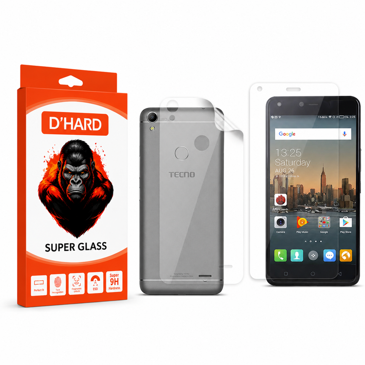 محافظ صفحه نمایش مولتی نانوD`HARD مدل X-SFT مناسب برای گوشی موبایل تکنو WX4 Pro به همراه محافظ پشت