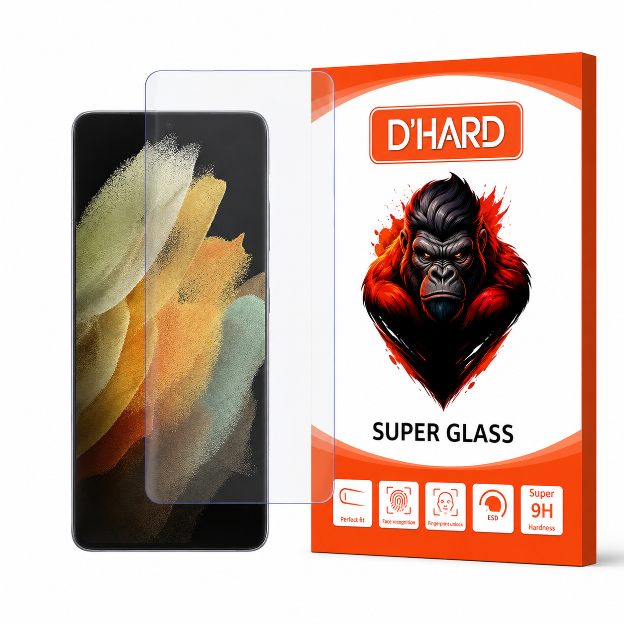 محافظ صفحه نمایش یووی D`HARDمدل UVLIGHTH مناسب برای گوشی موبایل سامسونگ Galaxy S21 Ultra 5G