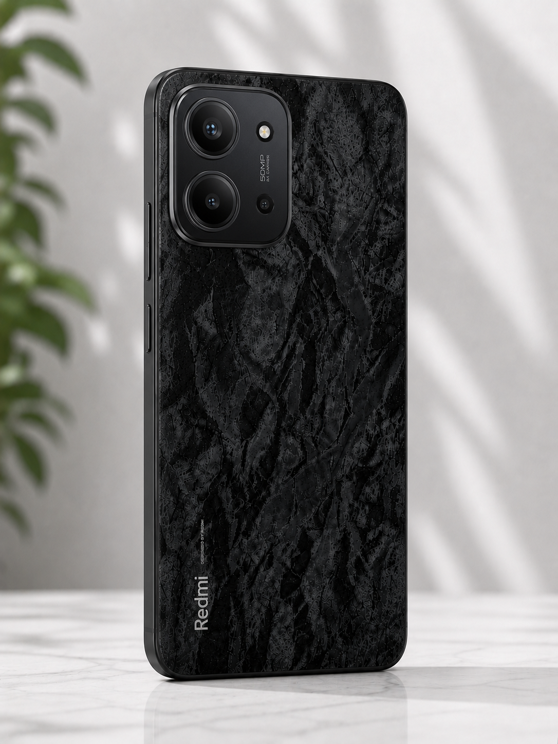 محافظ پشت گوشی طرح سنگ مناسب گوشی شیائومی مدل Redmi 15C 4G