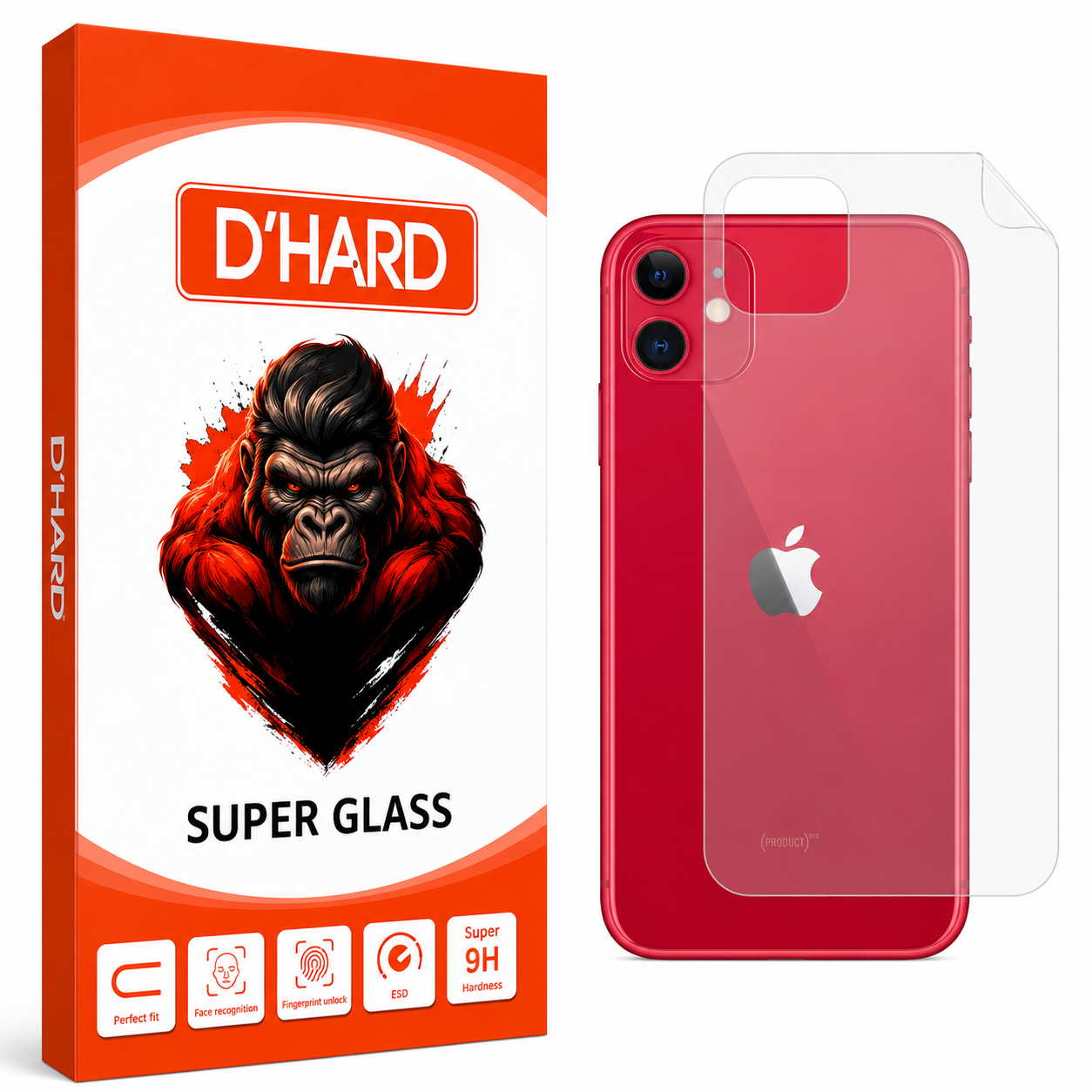محافظ پشت گوشی نانو گلس D`HARDمدل NPX مناسب برای گوشی موبایل اپل iPhone 11