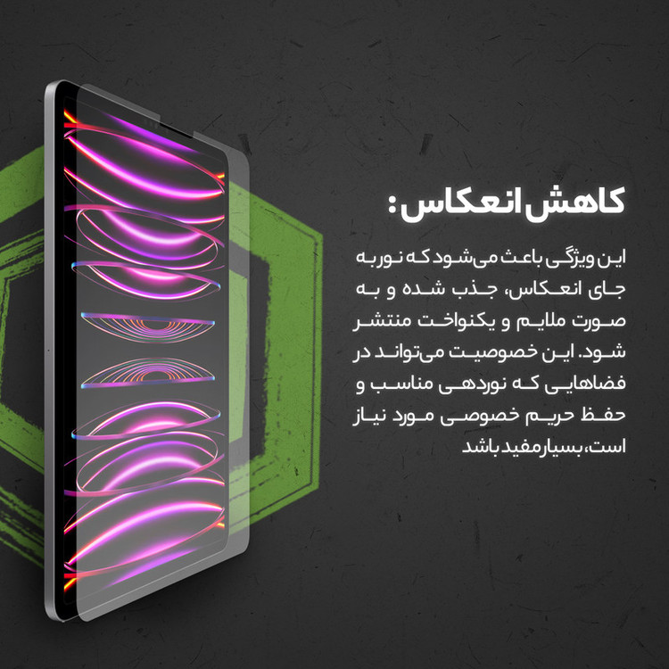 محافظ صفحه نمایش ضد اشعه آبی تکنوD`HARD مدل Resistant مناسب برای تبلت شیائومی Pad 6S Pro 12.4