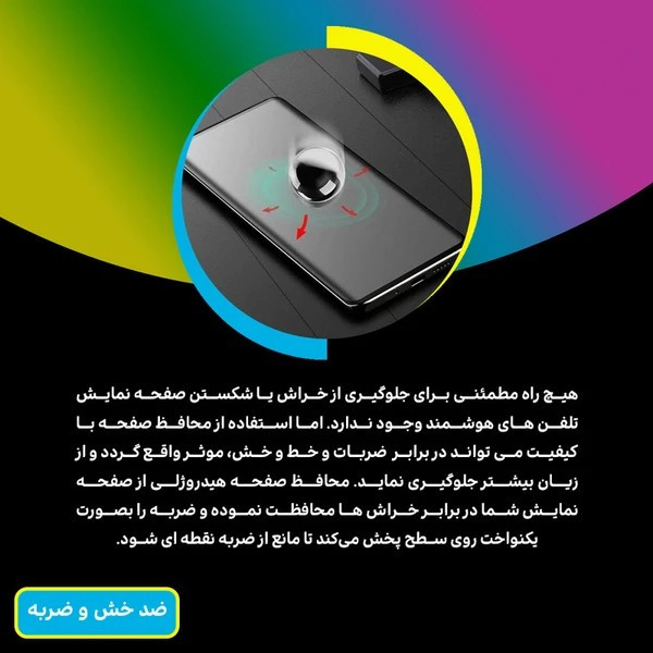 محافظ صفحه نمایش شفاف گلسD`HARD Resistant مناسب برای گوشی موبایل شیائومی Redmi Note 15 Pro 4G به همراه محافظ پشت گوشی موبایل
