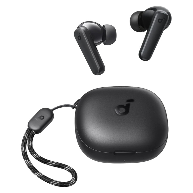 هدفون بلوتوثی انکر  SoundCore R50i  دارای فناوری AI-Enhanced Calls برای کاهش نویز و بهبود مکالمات، مقاوم در برابر رطوبت و عرق شرگتی