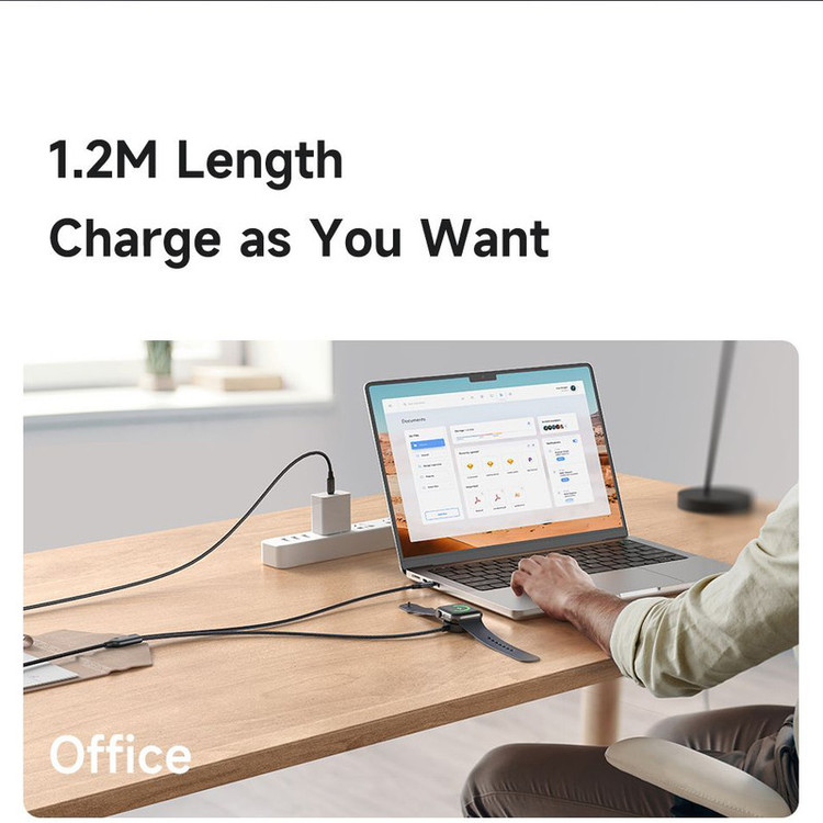 کابل شارژ USB-C مک دودو مدل CA-220 مناسب برای ساعت هوشمند اپل Series1-9 Ultra 1/2 SE