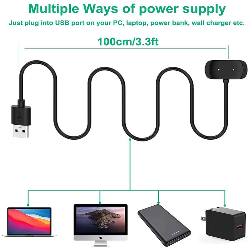 کابل شارژ مغناطیسی مدل AGS-001 مناسب برای ساعت هوشمند شیائومی Amazfit GTS 2 mini
