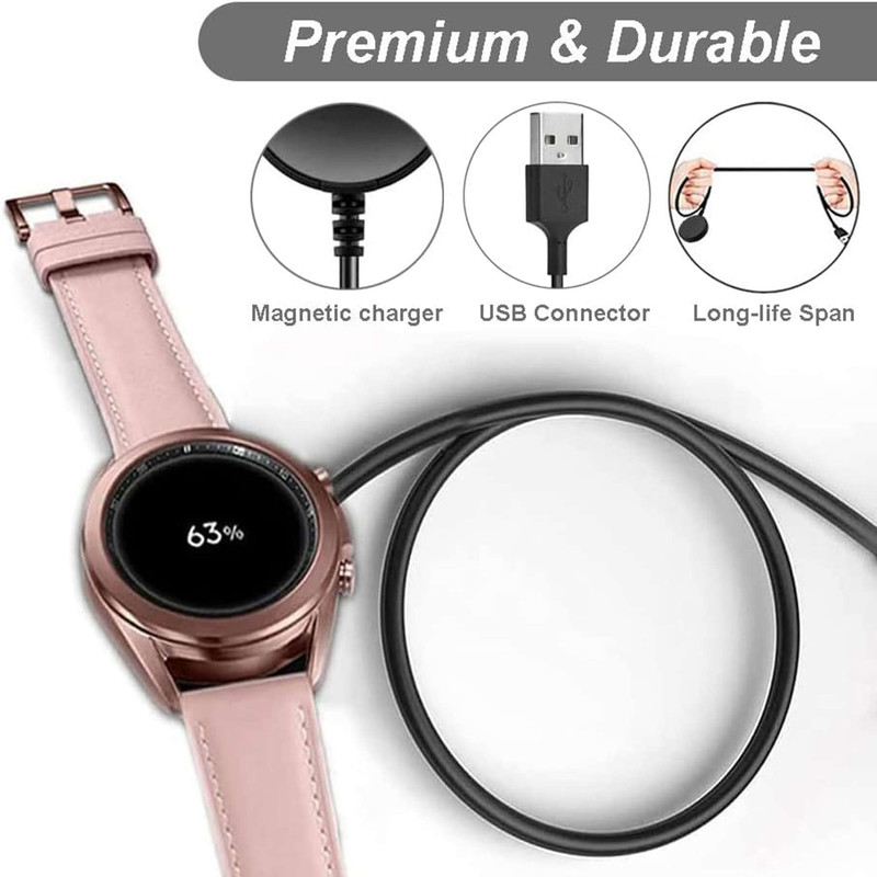 کابل شارژ راینو مدل Charger مناسب برای ساعت هوشمند سامسونگ Galaxy Watch 4 40mm / 44mm / Galaxy Watch 4 Classic 42mm / 46mm