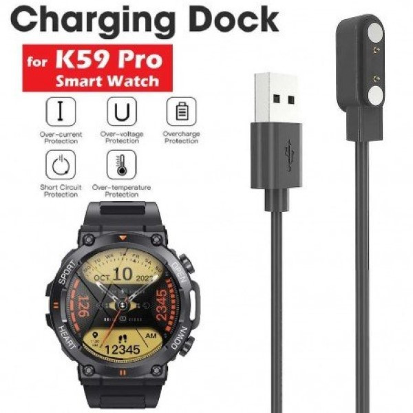 کابل شارژ آیکاتل مدل K-59P مناسب برای ساعت هوشمند K59 Pro