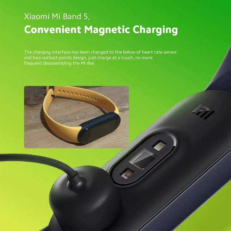 کابل شارژ مدل M5 مناسب برای مچ بند هوشمند شیائومی Mi Band 5