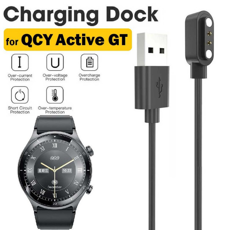 کابل شارژ آیکاتل مدل AGT مناسب برای ساعت هوشمند کیو سی وای Active GT