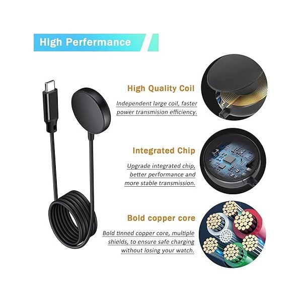 کابل شارژ دریم مدل Galaxia-C-Type مناسب برای ساعت هوشمند سامسونگ Galaxy Watch 3 / 4 / Active 2
