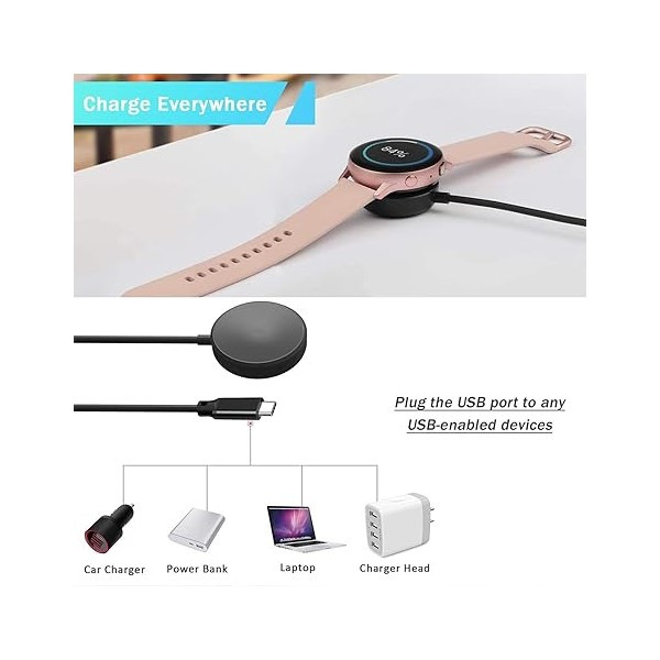 کابل شارژ دریم مدل Galaxia-C-Type مناسب برای ساعت هوشمند سامسونگ Galaxy Watch 3 / 4 / Active 2