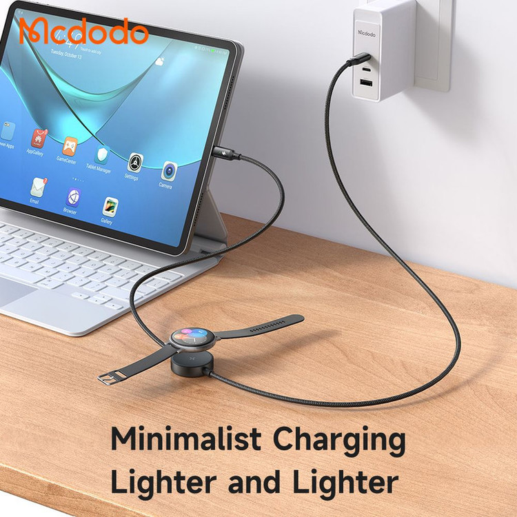 کابل شارژ USB-C مک دودو مدل CA-417 مناسب برای ساعت هوشمند سامسونگ Galaxy Watch 4-6 Fit2/3 5Pro 4/6Classic