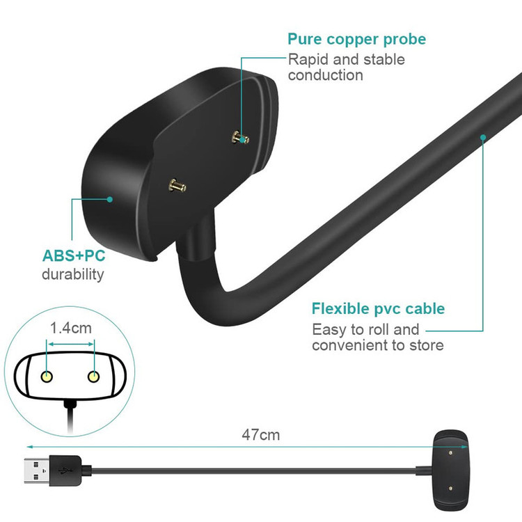 کابل شارژ راینو مدل Charger مناسب برای ساعت هوشمند امیزفیت Bip 3 / Bip 3 Pro