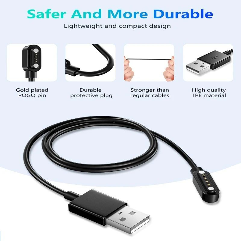 کابل شارژ کروکودیل مدل C-CH مناسب برای ساعت هوشمند گلوریمی M1 Pro