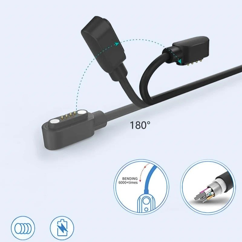 کابل شارژ کروکودیل مدل C-CH مناسب برای ساعت هوشمند گلوریمی M1 Pro