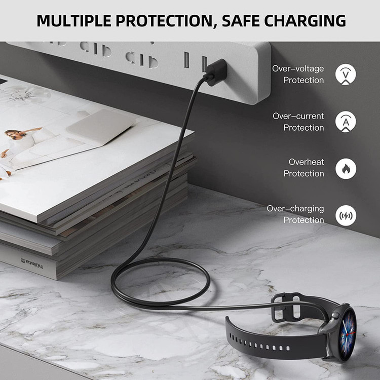کابل شارژ کروکودیل مدل C-Charge مناسب برای ساعت هوشمند امیزفیت GTR 3/GTR3 Pro
