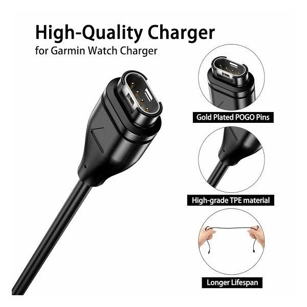 کابل شارژ USB آیکاتل مدل GrM-Fen7s مناسب برای ساعت هوشمند گارمین Fenix 7S