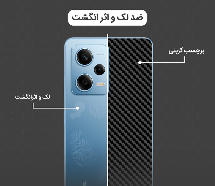 برچسب پوششی مولتی نانو طرح کربن مدل X-F1C مناسب برای گوشی موبایل سامسونگ Galaxy S23 FE