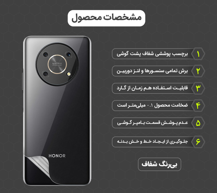 محافظ صفحه نمایش مولتی نانو مدل X-SFT مناسب برای گوشی موبایل آنر X9 5G به همراه محافظ پشت