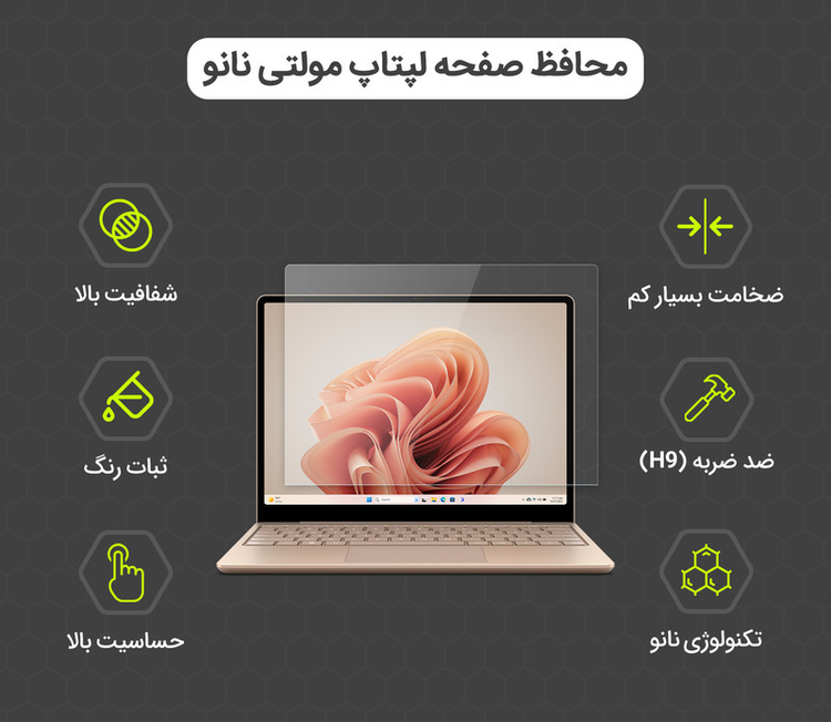 محافظ صفحه نمایش شفاف مولتی نانو مدل X-S1N مناسب برای لپ تاپ ایسوس VivoBook X1404ZA-138i28 14 inch 2024