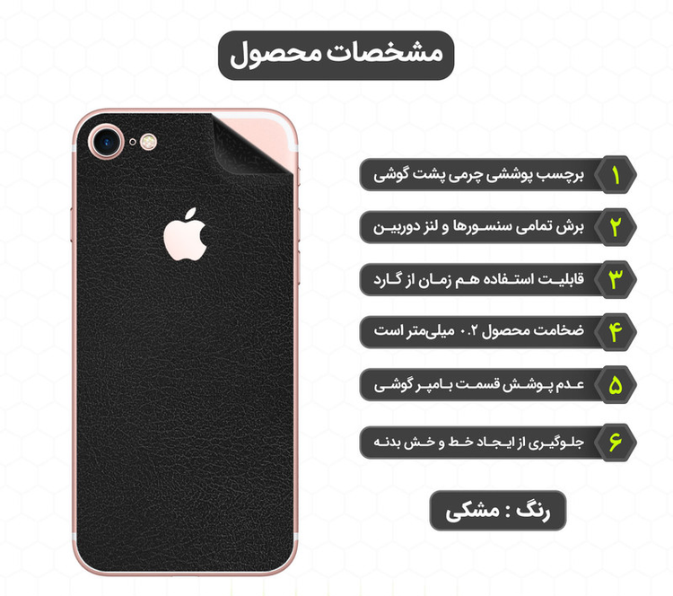 برچسب پوششی مولتی نانوD`HARD مدل X-F1L مناسب برای گوشی موبایل اپل iPhone 7